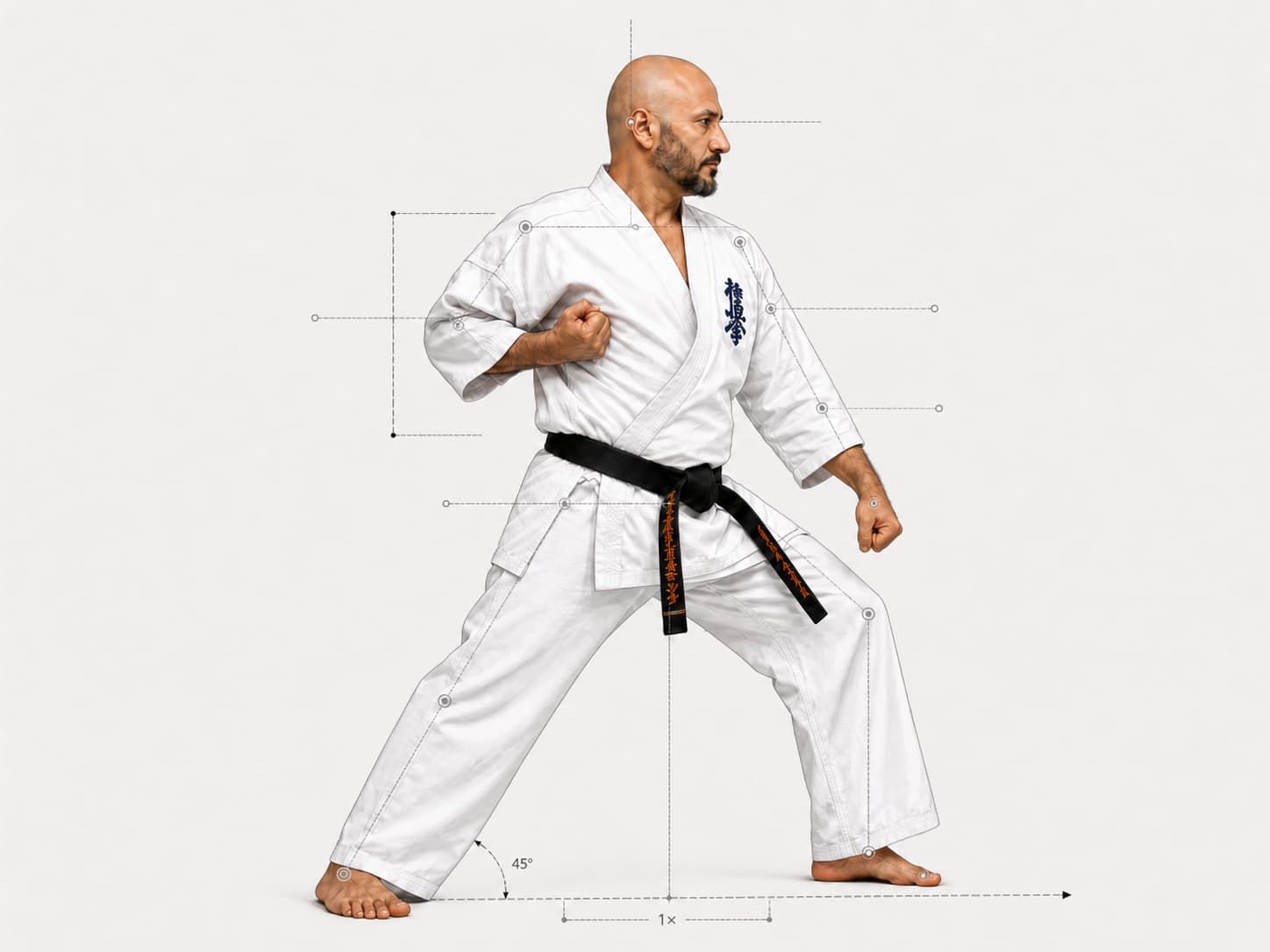 Zenkutsu-dachi – teknisk referensfigur